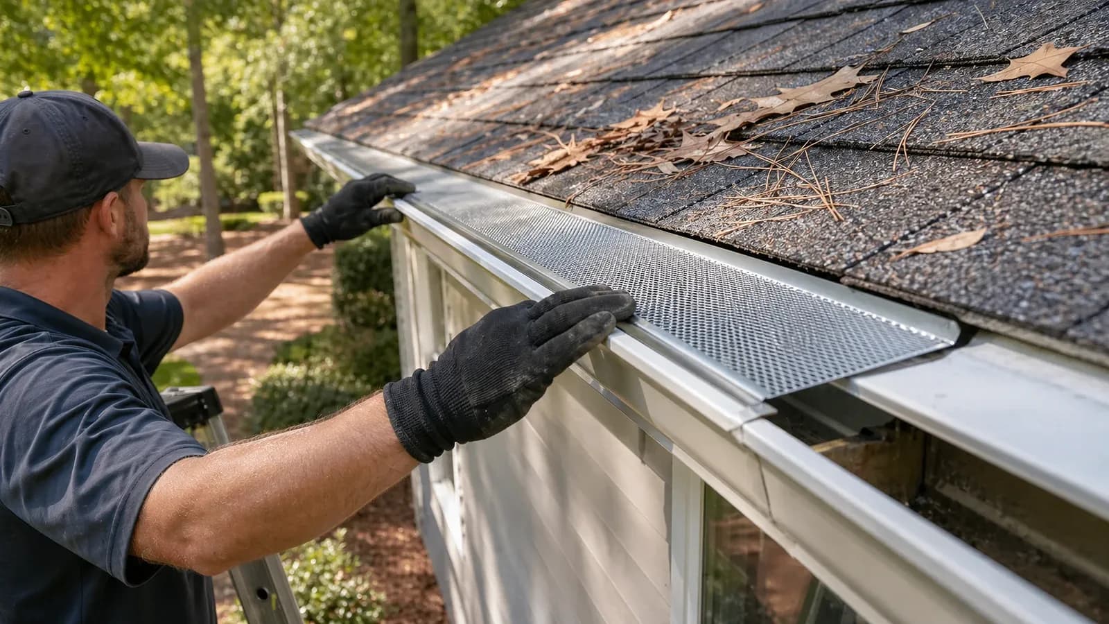 Gutter Guard Installation project reference near Whitlock Heights, Marietta, GA