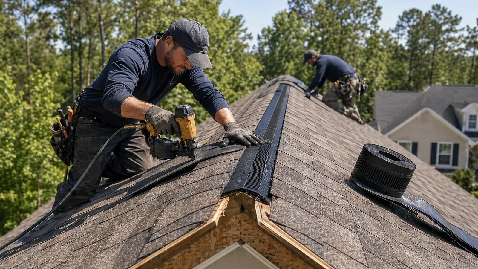 Roof Ridge Vent Installation project reference near Whitlock Heights, Marietta, GA