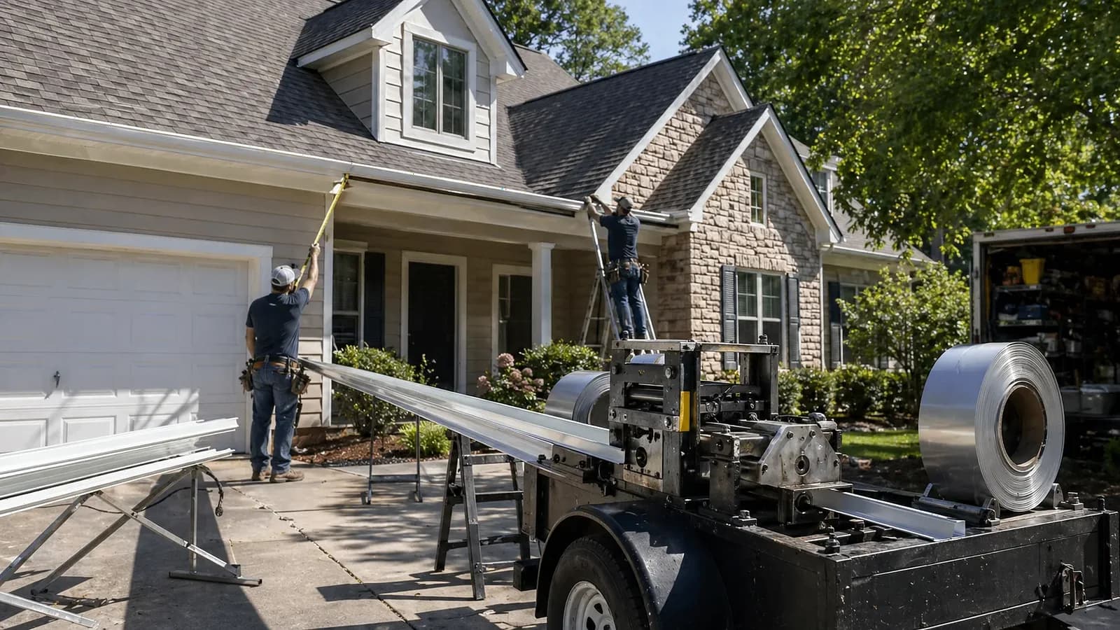 Seamless Gutter Installation project reference near Whitlock Heights, Marietta, GA