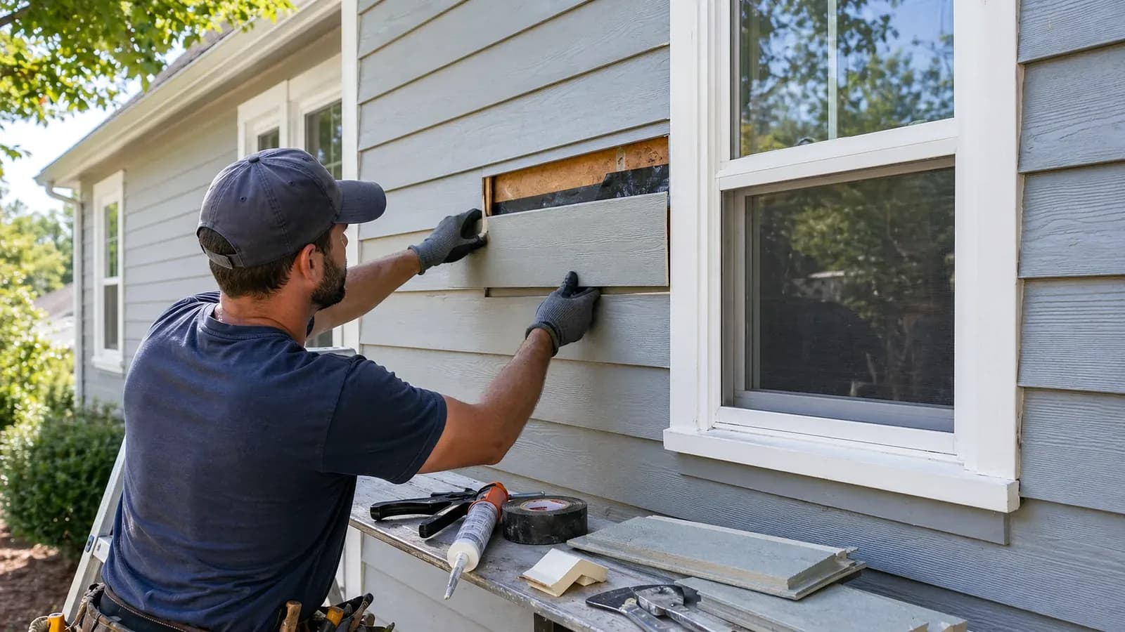 Siding Repair project reference near Whitlock Heights, Marietta, GA