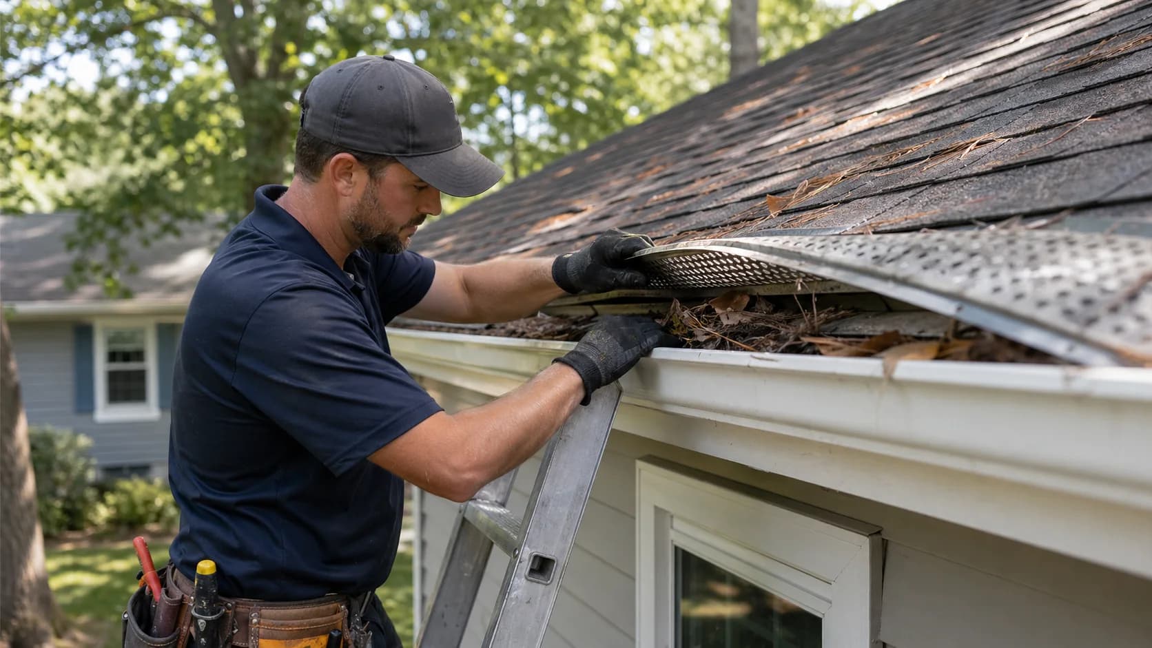 Gutter Cover Repair project reference near East Cobb, Marietta, GA