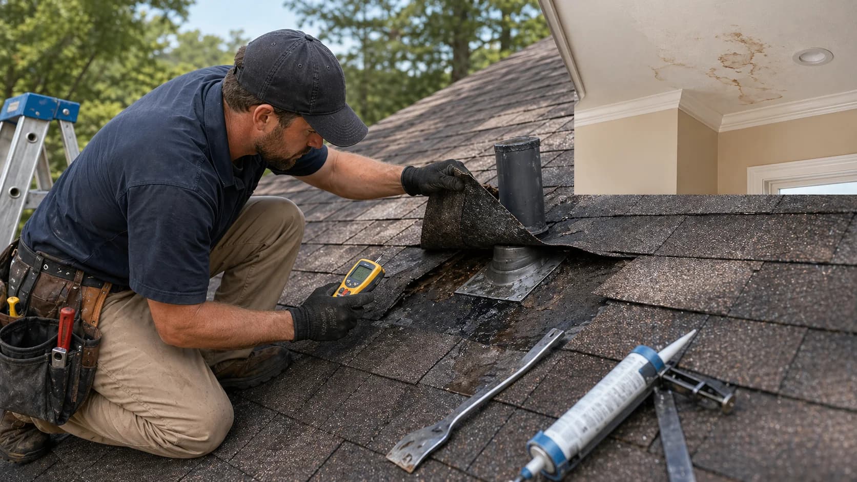 Roof Leak Repair project reference near East Cobb, Marietta, GA